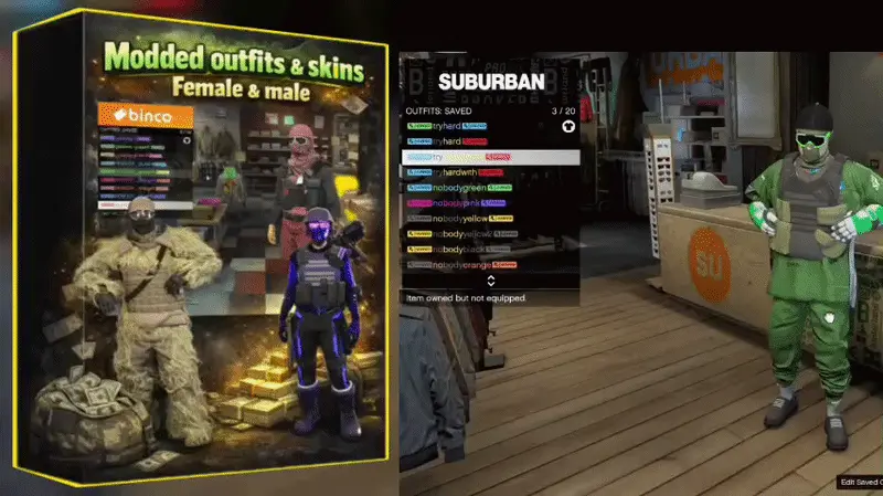 5 modded ouftis female & male