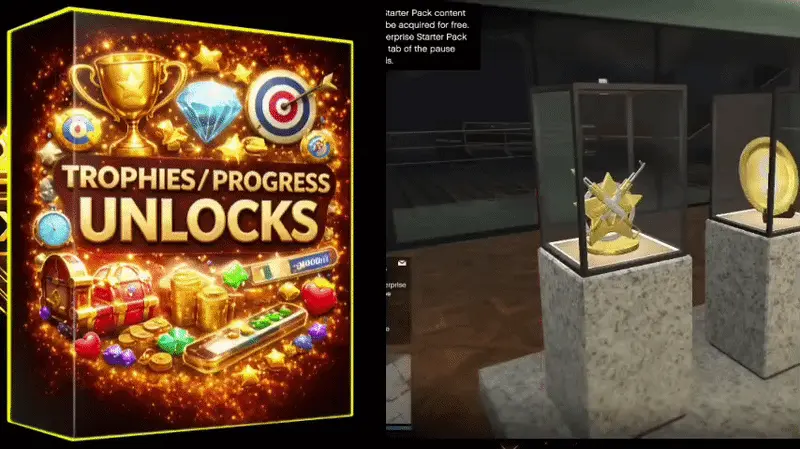 TROPHIES-/-progress unlock