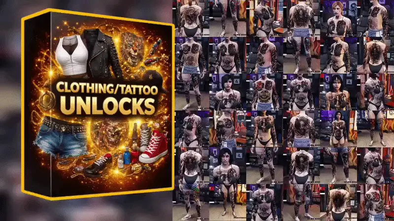 TATTOO/clothing unlock