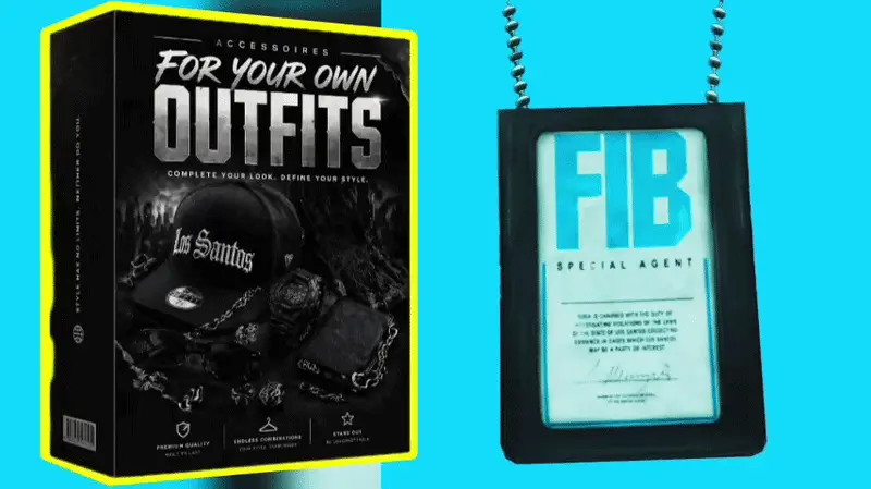 modded GUN BELD & FBI badge