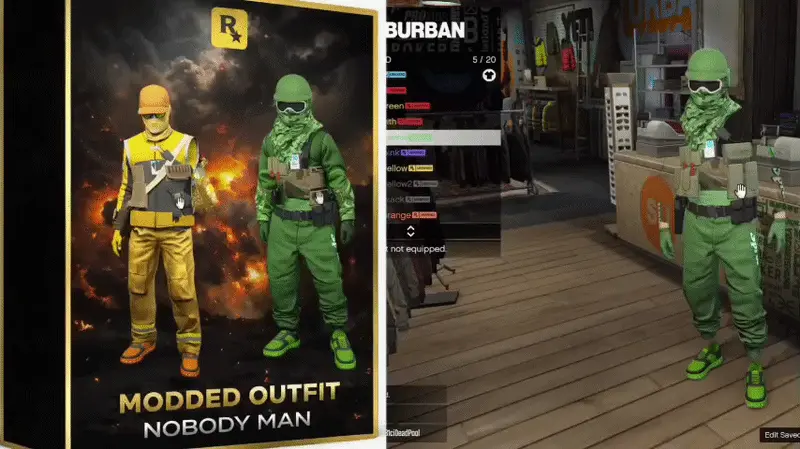 9 modded nobody ouftis