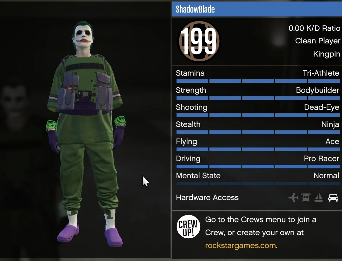 JOKER modded account
